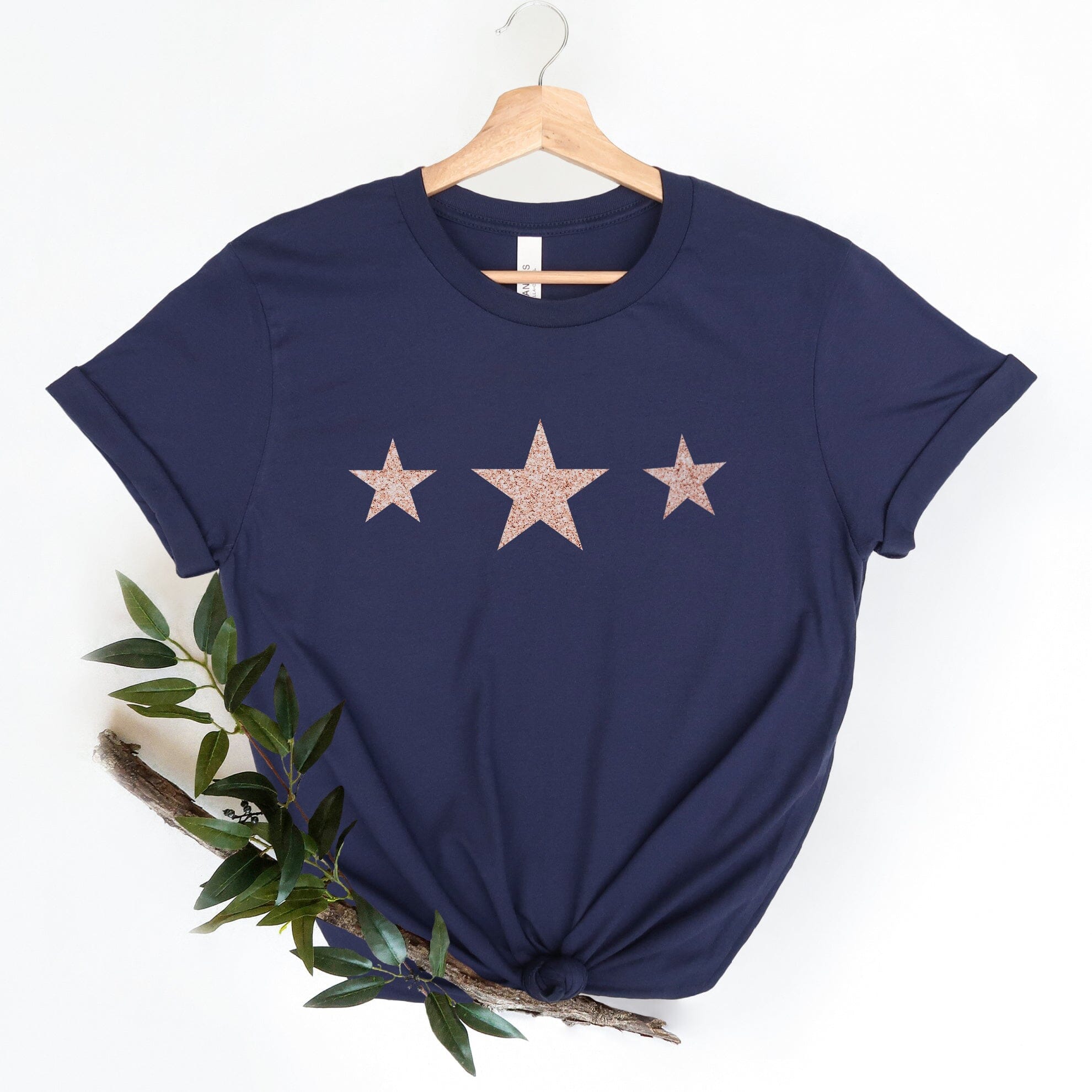 Glitter Stars Ladies Navy T Shirt – Betty Bramble