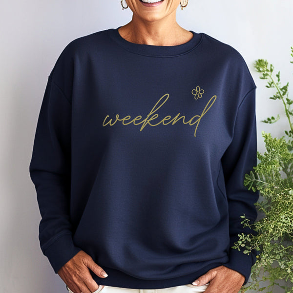 Ladies cheap navy sweatshirt