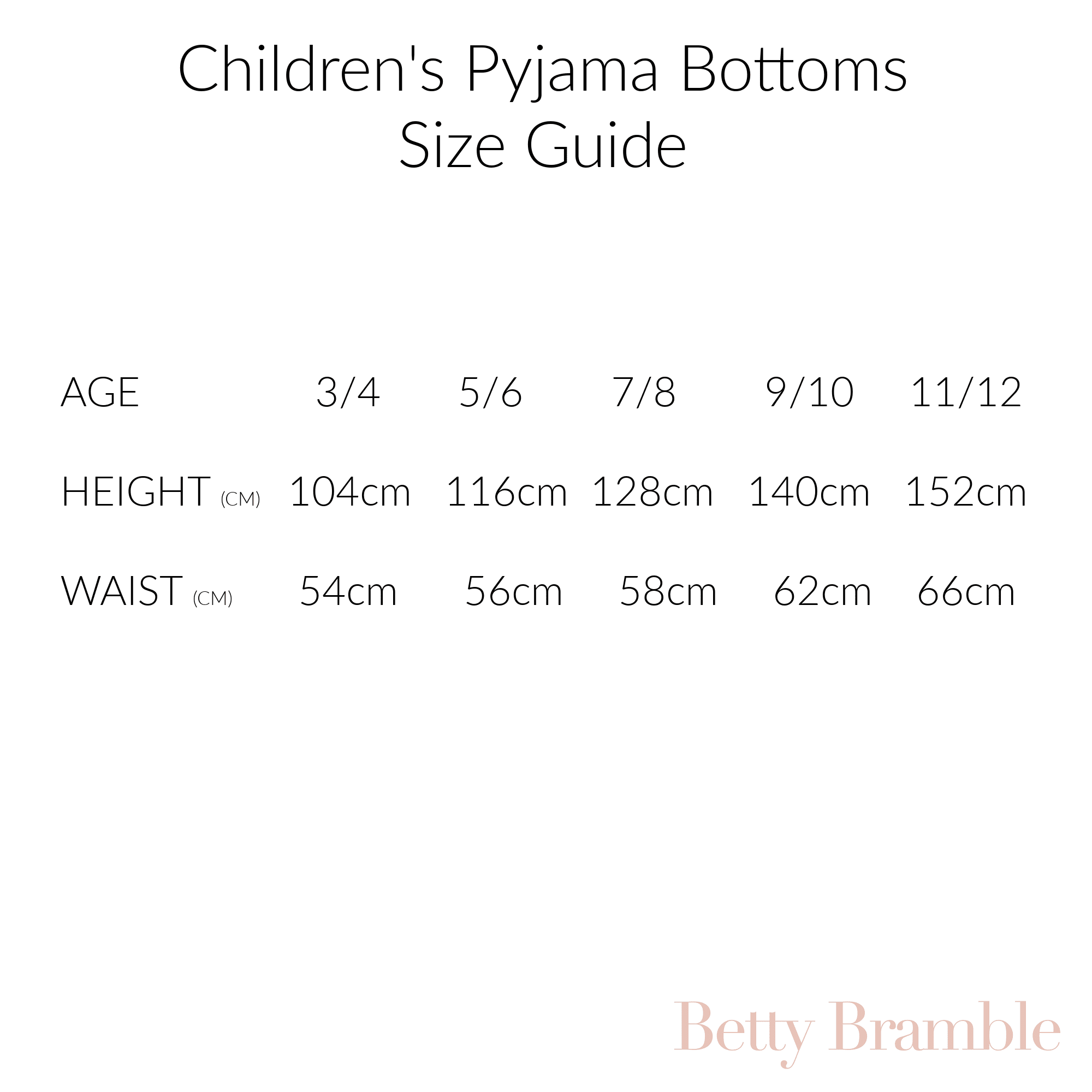 Children's Tartan Pyjama Bottoms